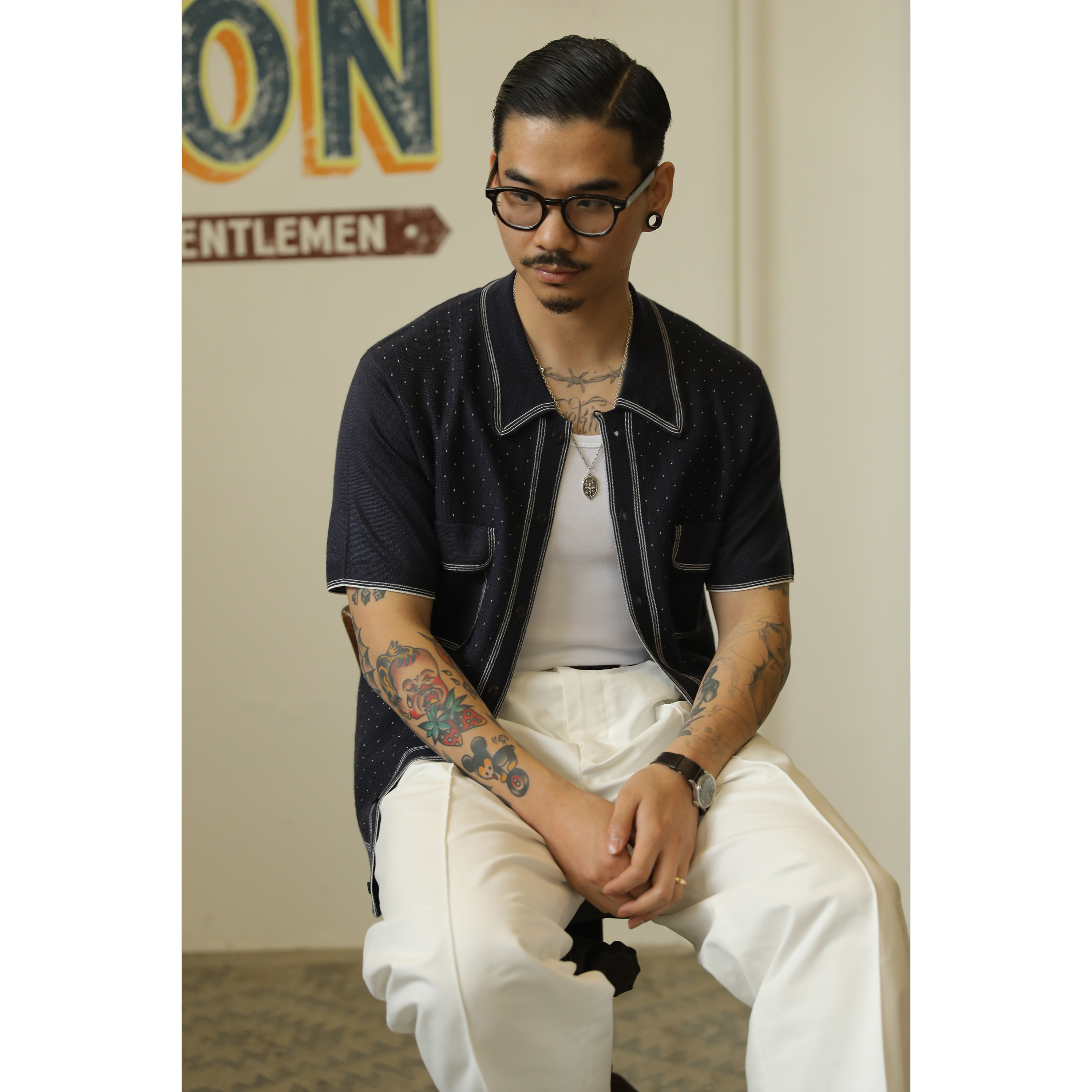 레이버유니온랜치 폴로 니트 반팔 티셔츠 YK446