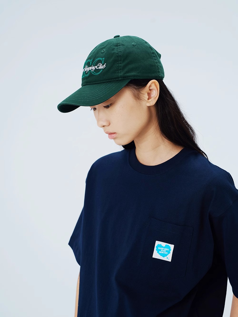 로고 6패널 볼캡