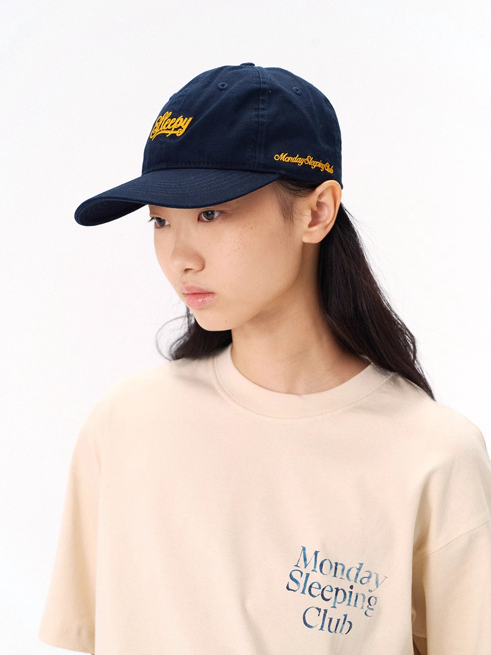 로고 6패널 볼캡