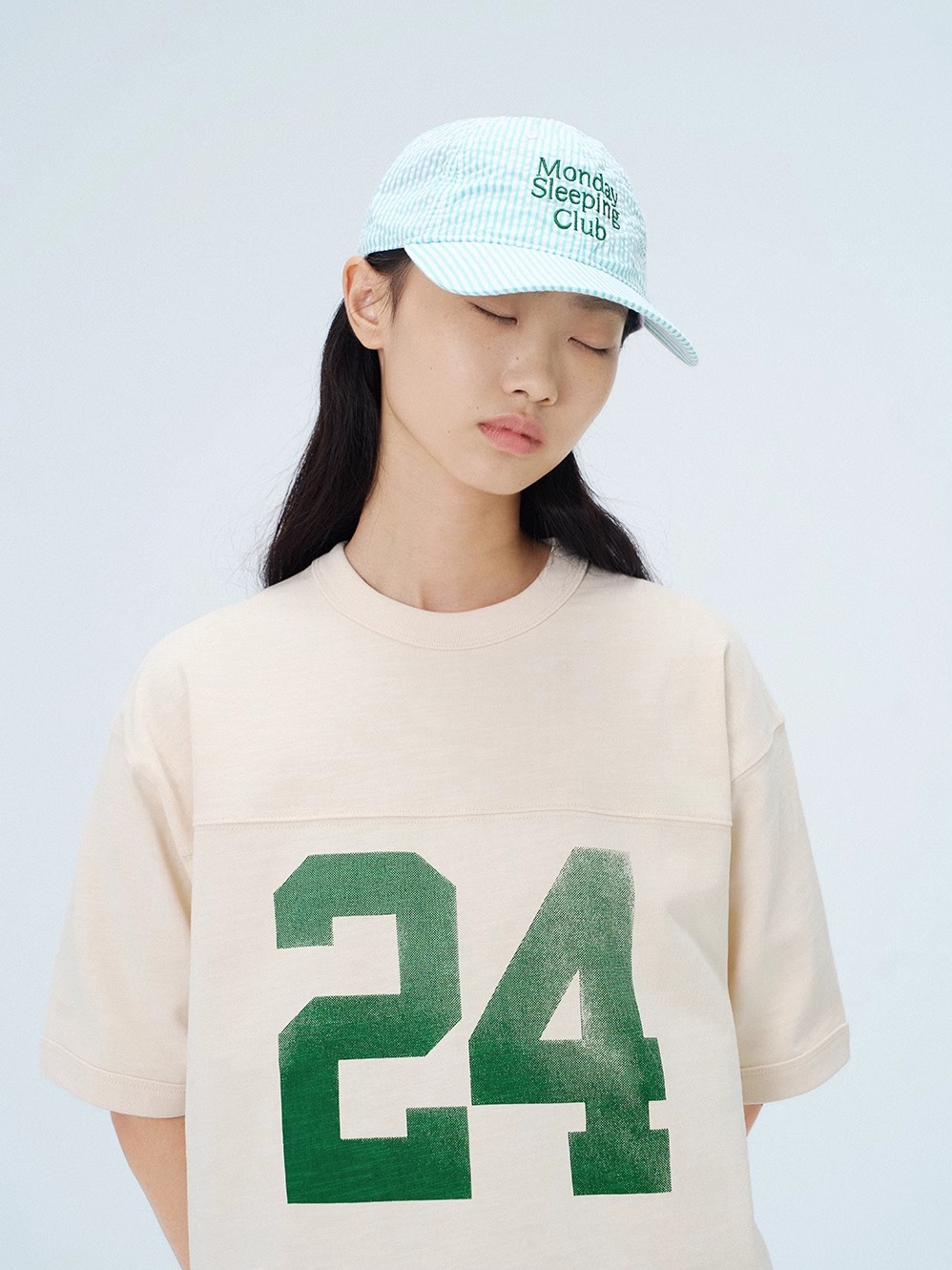 로고 6패널 볼캡