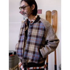 레이버유니온 아이비 패치 울 트위드 자켓 LU735