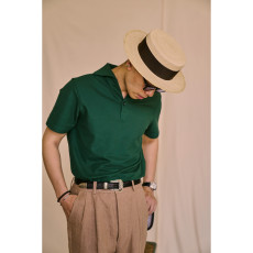 레이버유니온 보트넥 폴로 니트 반팔 티셔츠 YK467