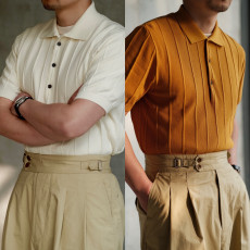 레이버유니온 폴로 니트 자가드 티셔츠 LU584