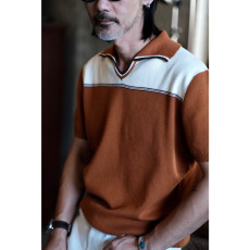 레이버유니온 자카드배색 폴로 니트티셔츠 LU707