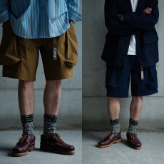 레이버유니온 컬러풀 빅포켓 치노 반바지 LU577