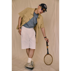 레이버유니온 클래식 하이웨이스트 와이드 반바지 YK457