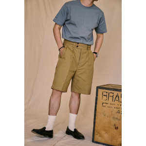 레이버유니온 클래식  하이웨스트 와이드 반바지 YK458