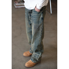 레이버유니온 워싱 데미지 데님 팬츠 LU787