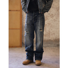 레이버유니온 워싱 데미지 데님 LU916