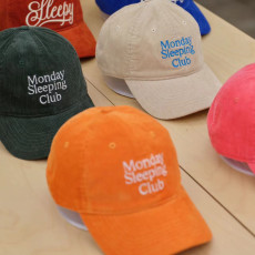 로고 6패널 코듀로이 볼캡