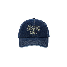 로고 6패널 데님 볼캡